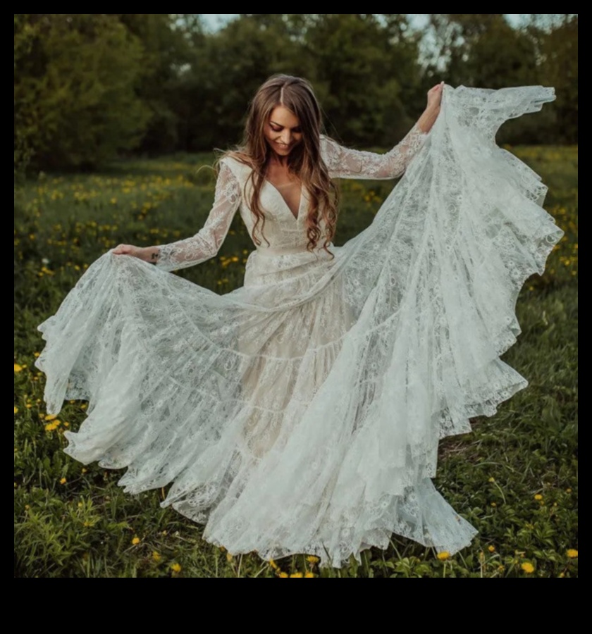 Boho Beauty Soapte ale naturii în farmecul rochiei de mireasă 1 Frumusețe Boho: șoaptele naturii în farmecul rochiei de mireasă